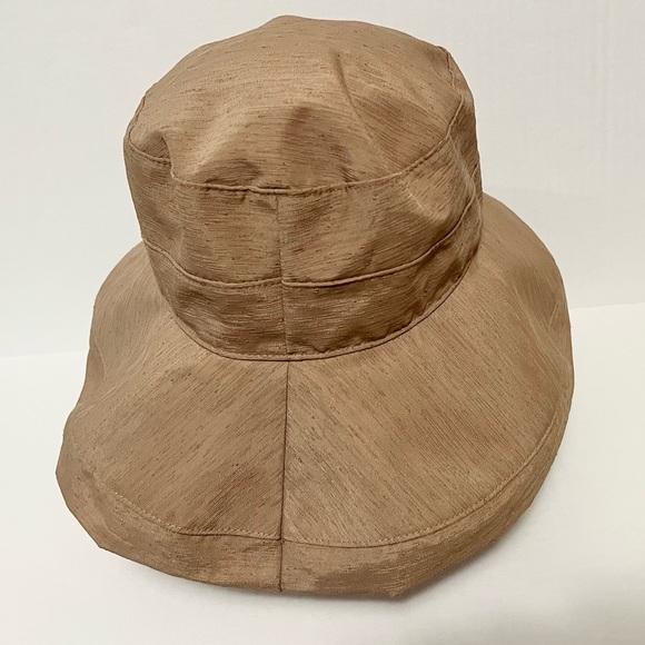 Scala Bucket hat 100 percent polyester dark tan - Picture 5 of 11